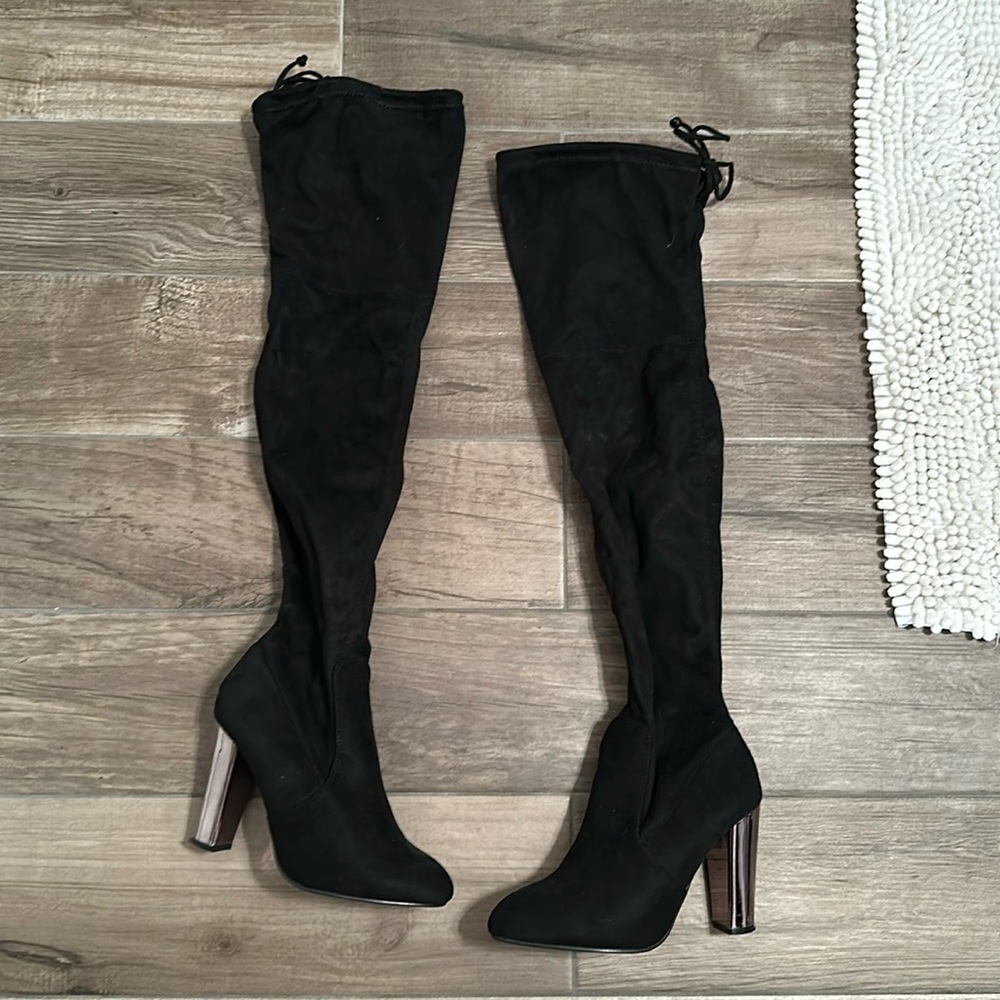 Suede Boots over the Knee 7.5